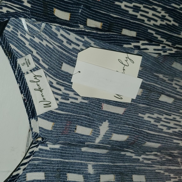 NWT BOHO NAVY GEO JACKET - Picture 3 of 5